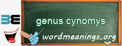 WordMeaning blackboard for genus cynomys